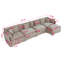 Canapé-lit en chenille moderne avec repose-pieds-1076184509-1076184511