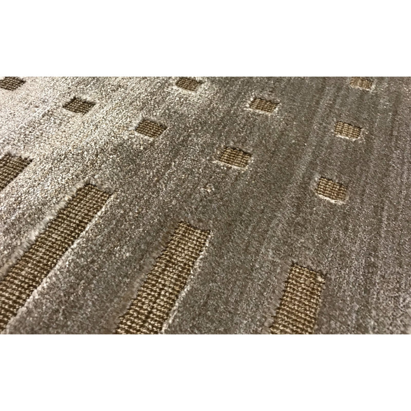 Geometric Area Rug in Brown