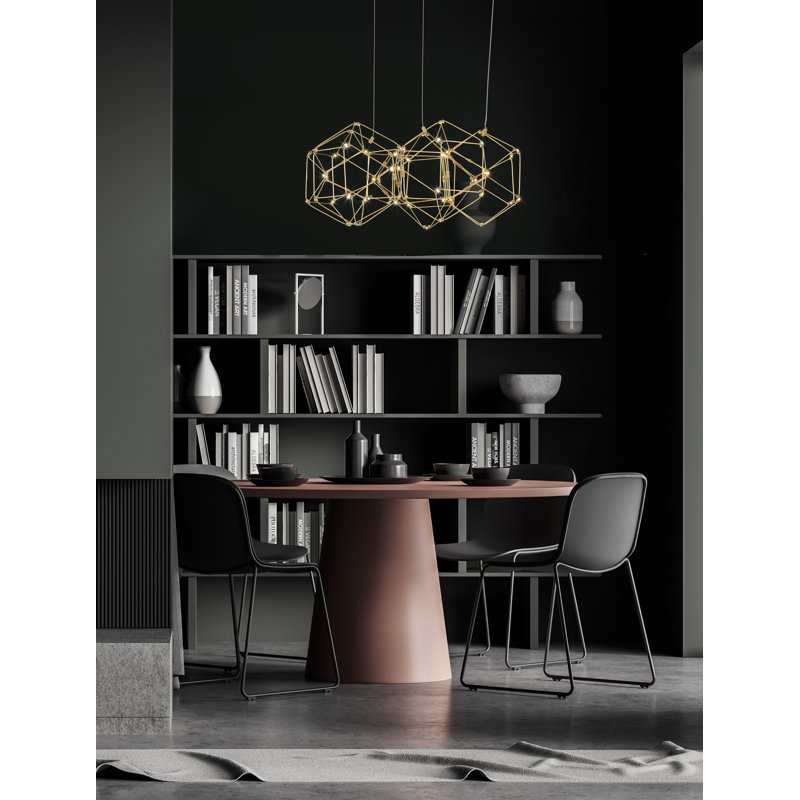 60 - Light Geometric LED Chandelier