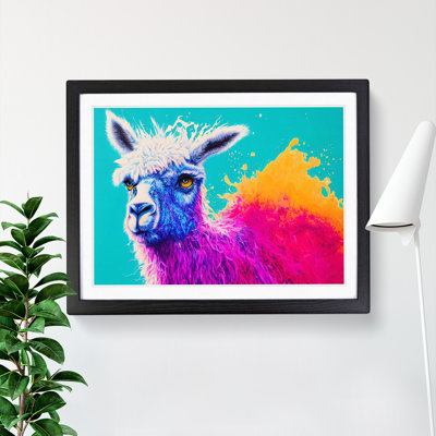 Llama Splash Vol.4 Abstract - Single Picture Frame Print