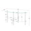 Transparent Glass Coffee Table With Stainless Steel Leg - 3-Layer Oval For Living Room, And Functional Room Leg, Spacious Design