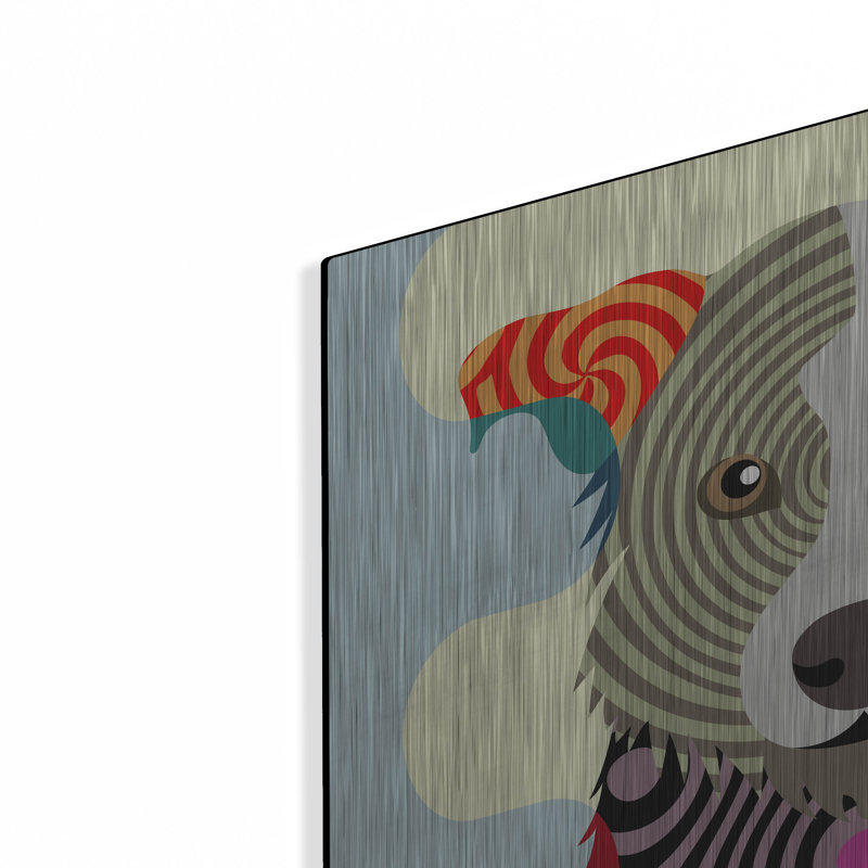 "Border Collie" par Lanre Adefioyue, H 12 po x l 16 po