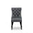 7 Piece Dining Set Includes a Rectangle Kitchen Table with Butterfly Leaf and 6 Polyester Fabric Upholstered Chairs, 42x84 Inch, Black-2022111268-2058985271