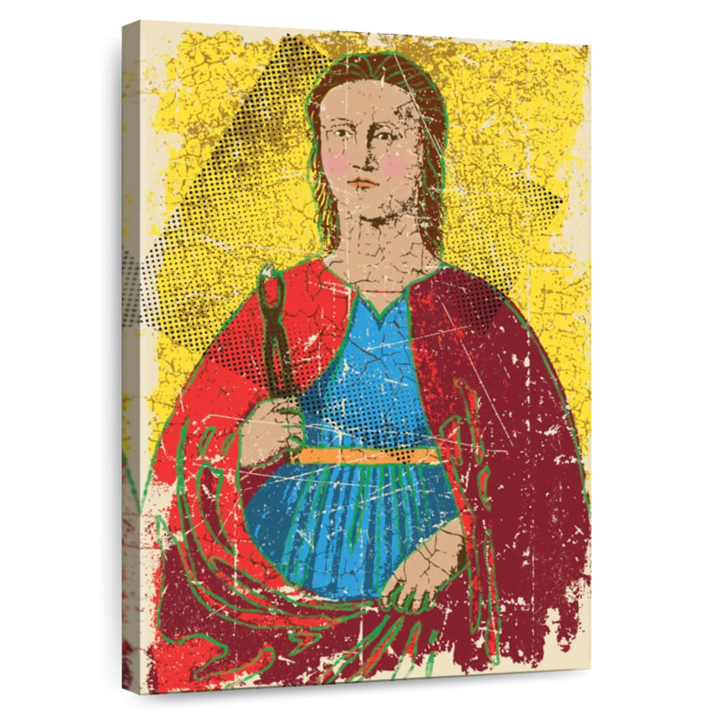 Leisha demi-teinte Saint Apollonia, H 12 po x l 8 po