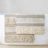 Woven Texture Stripe Bath Rug Grey 22X58"