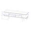 Utopia Contemporary Modern TV Stand with Storage Shelves in Maple Cream and White-1381155680