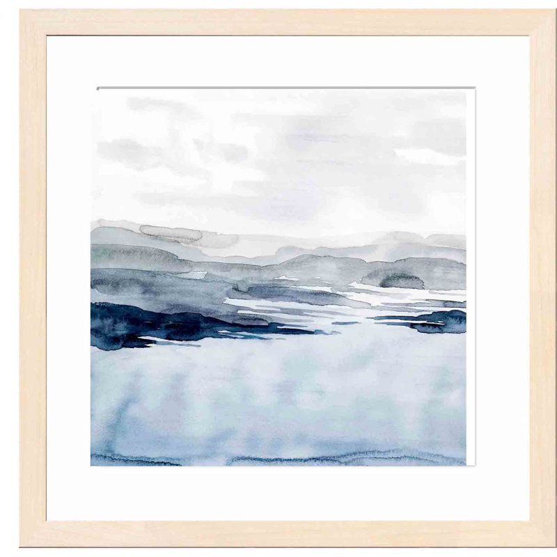 Faded Horizon I by Grace Popp, 17.8" H x 17.8" W x 1.18" D, Maple