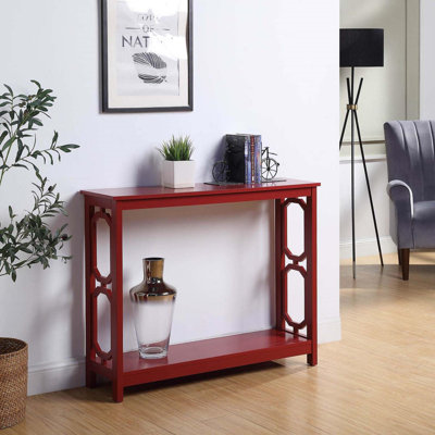 Console Table, Cranberry Red