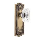 Grandeur Parthenon Plate Privacy with Baguette Crystal Door Knob