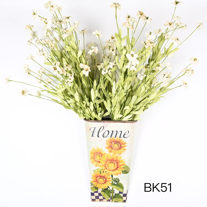 Arrangement de fleurs de soie artificielles en pot