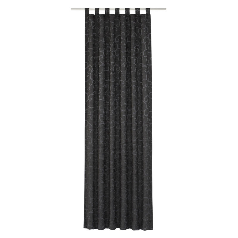 Siglerville Blackout Tab Top Curtain Panel, Grey, 132 W x 245 D cm
