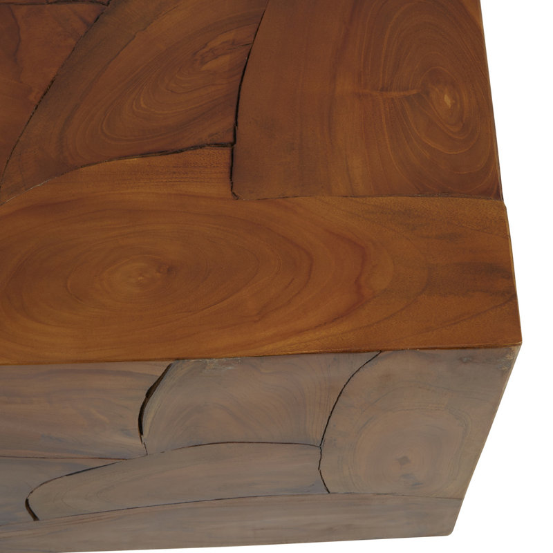 Lockhart Solid Wood Block Coffee Table