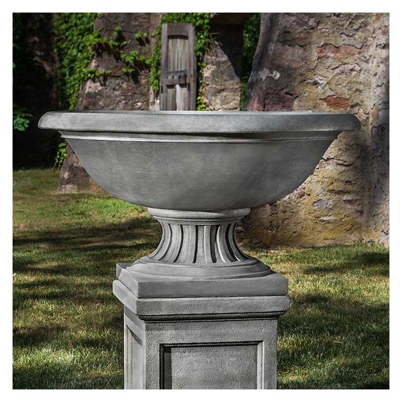 Fonthill Handmade Planter, 54" H x 47" W x 47" D, Nero Nuovo