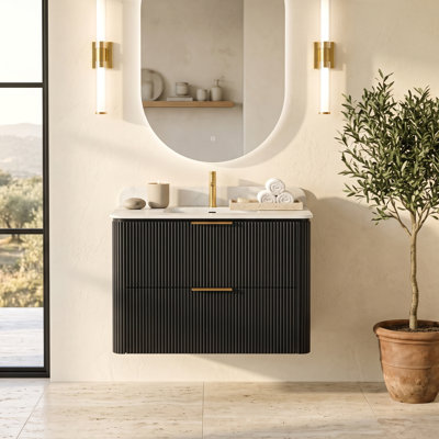 Meuble-lavabo flottant 30 pièces avec comptoir 30 po avec évier