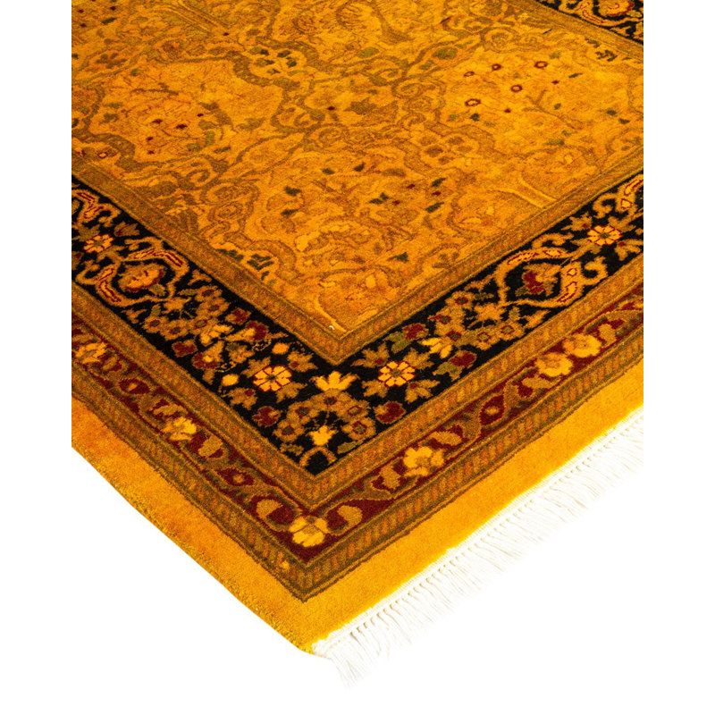 Fine Vibrance One-of-a-Kind 2'7" X 8" Hand Knotted Area Rug
