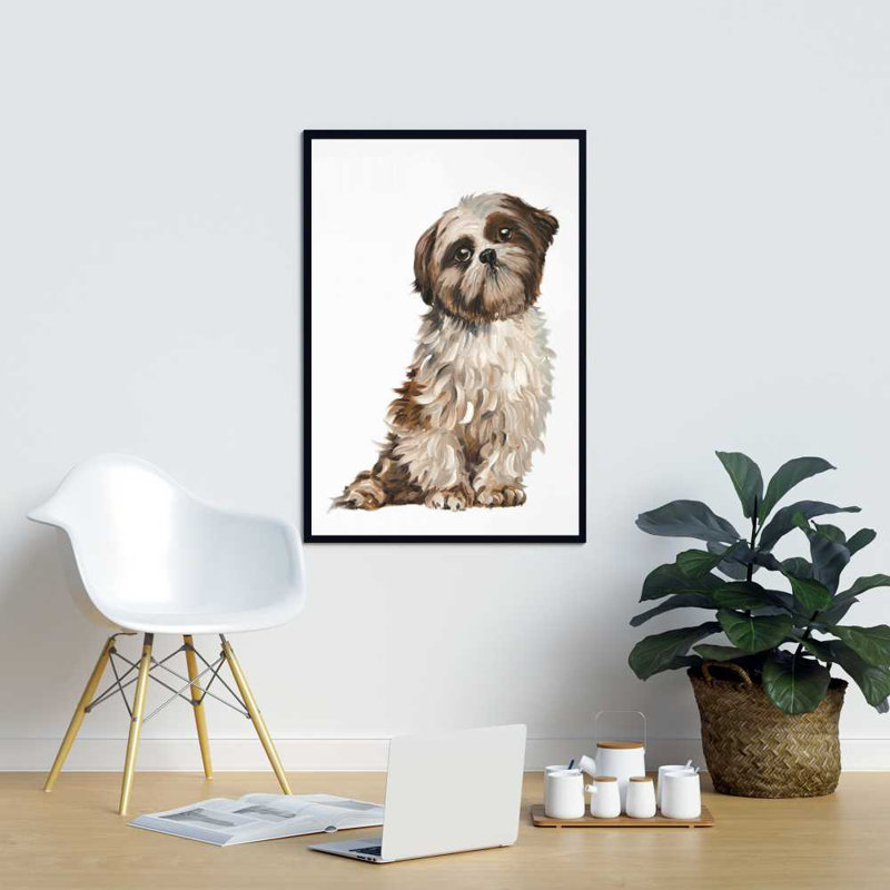 Toile encadrée Shih-tzu, animaux illustratifs | Décoration intérieure