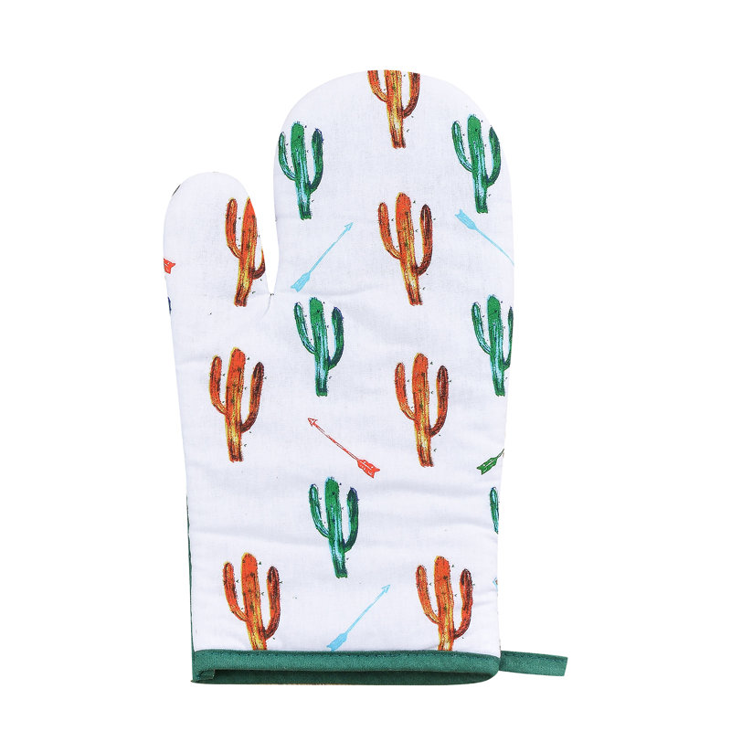 HiEnd Accents Floral Cotton Oven Mitt