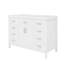 Meuble-lavabo de 48 po avec lavabo intégré, lavabo simple avec 2 portes, 8 tiroirs et fermeture silencieuse-677140741