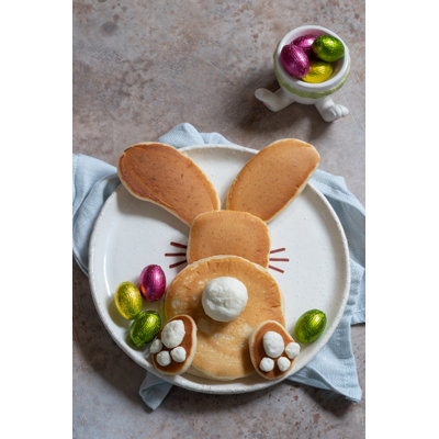 Easter Bunny Pancakes - Wrapped Canvas Print