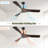 52 Inch Ceiling Fan Without Light, 3 ABS Blades Outdoor Ceiling Fan 6-Speed Reversible DC Motor For Living Room, Bedroom-179534348-179534350