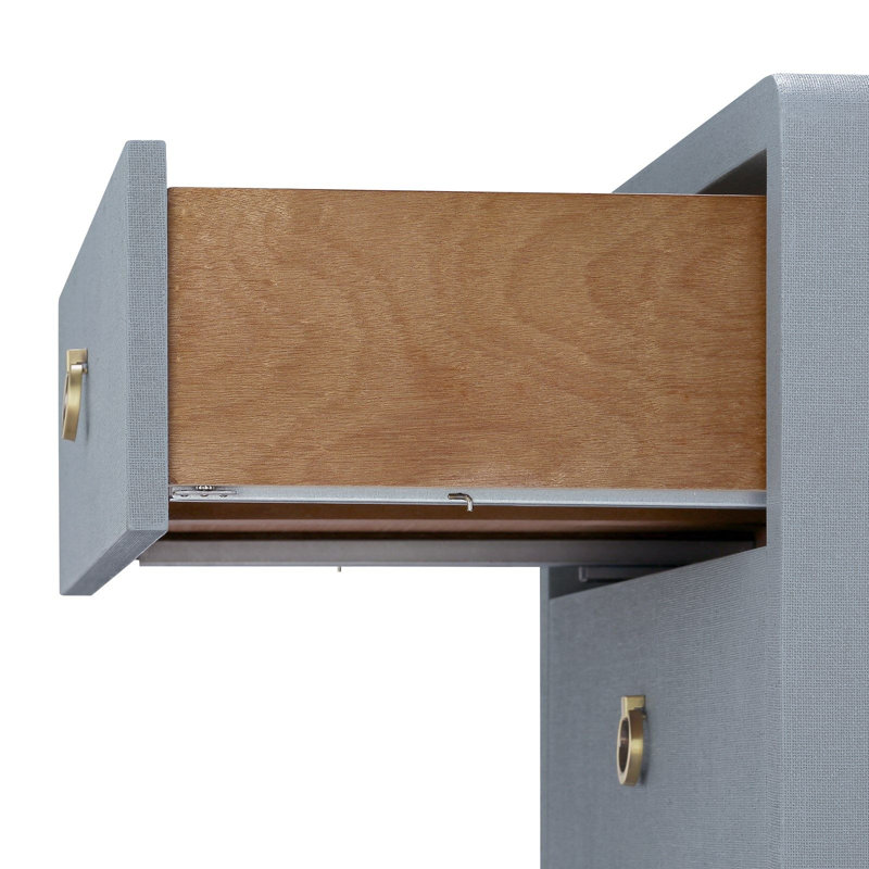 Bryant 3 - Drawer Nightstand, Gray
