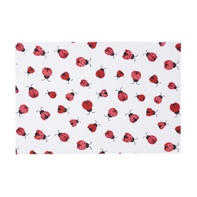 Ladybug Pattern Spring Placemat, Set Of 6