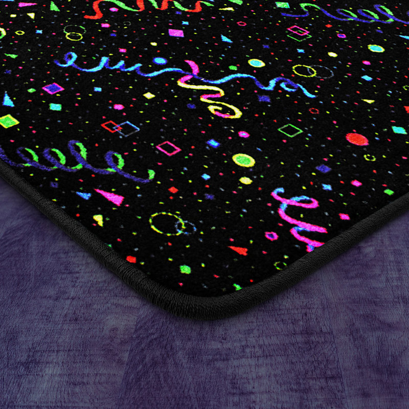 Tapis fluorescent Celebration par Joy Carpets, Rectangle 6 pi x 9 pi