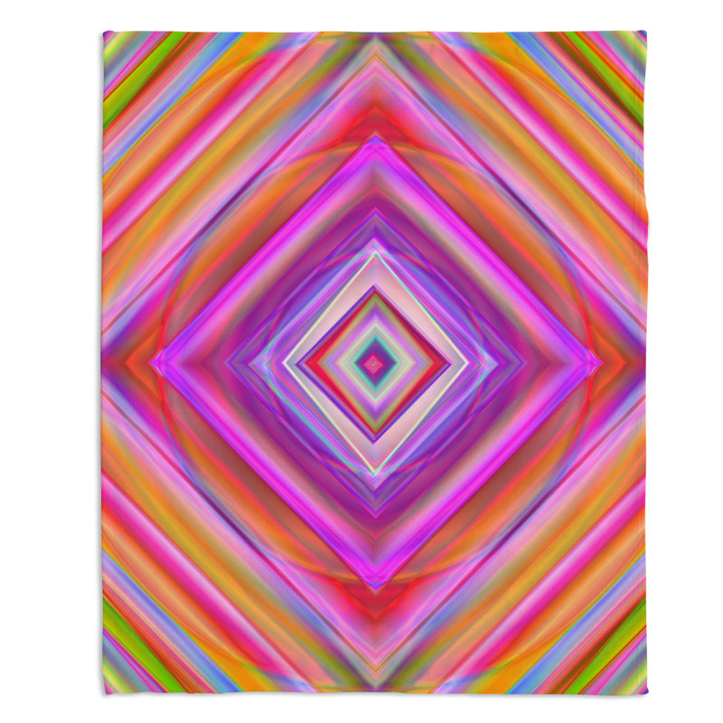 Hand Woven Throw Blanket, 51" x 60"