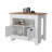 Black 2-Door Kitchen Island-2039450671