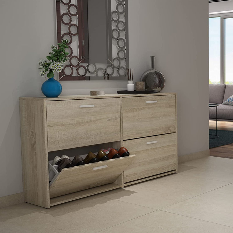 Shoe Storage Cabinet, Oak