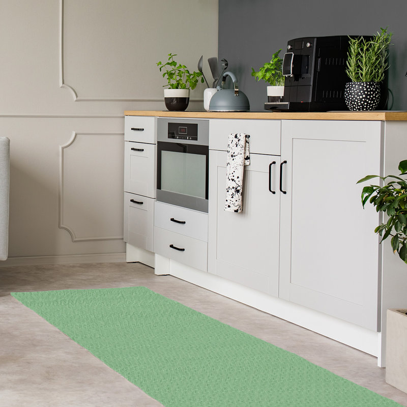 Tapis de zone verte en treillis reg patterns subalterne, Tapis de couloir 2 pi 6 po x 8 pi