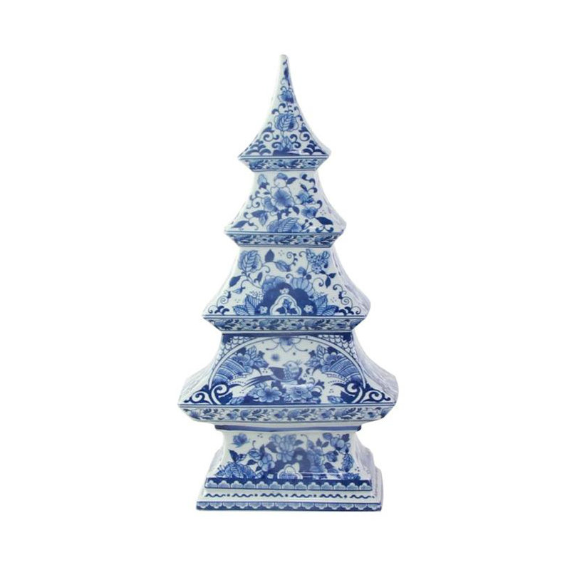 Bird & Floral Porcelain Tree