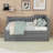 Wooden Upholstered Three Drawers Daybed with Trundle and Slats-458612025-458612031