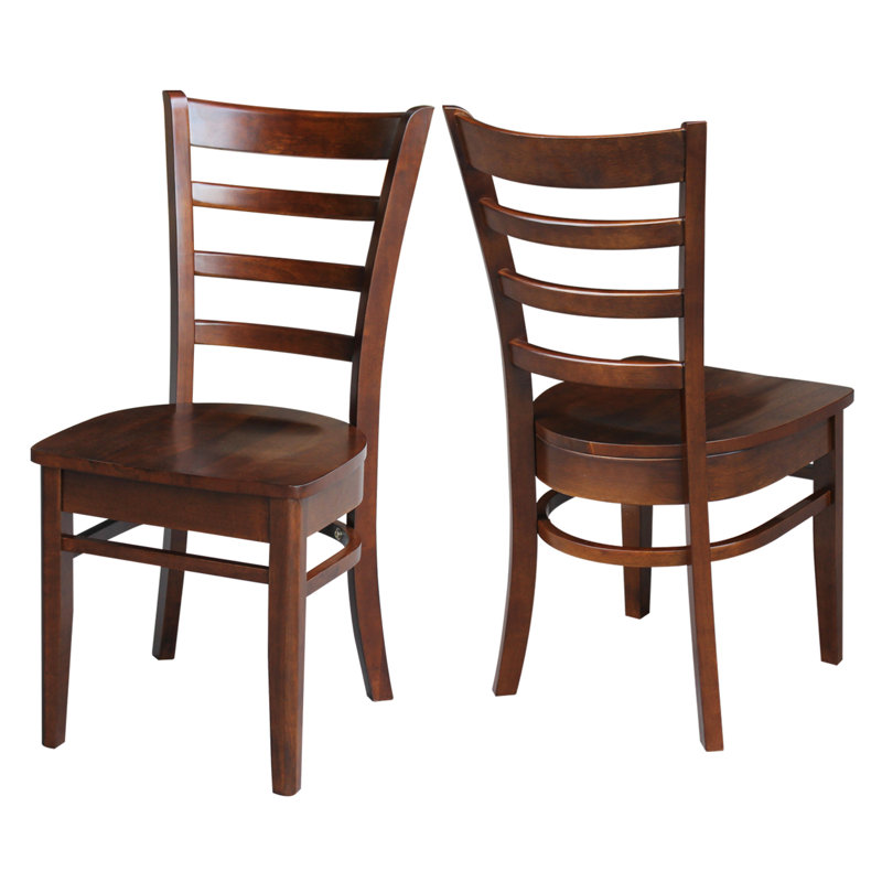 Alvery 17.7'' H Solid Wood Side Chair, Espresso