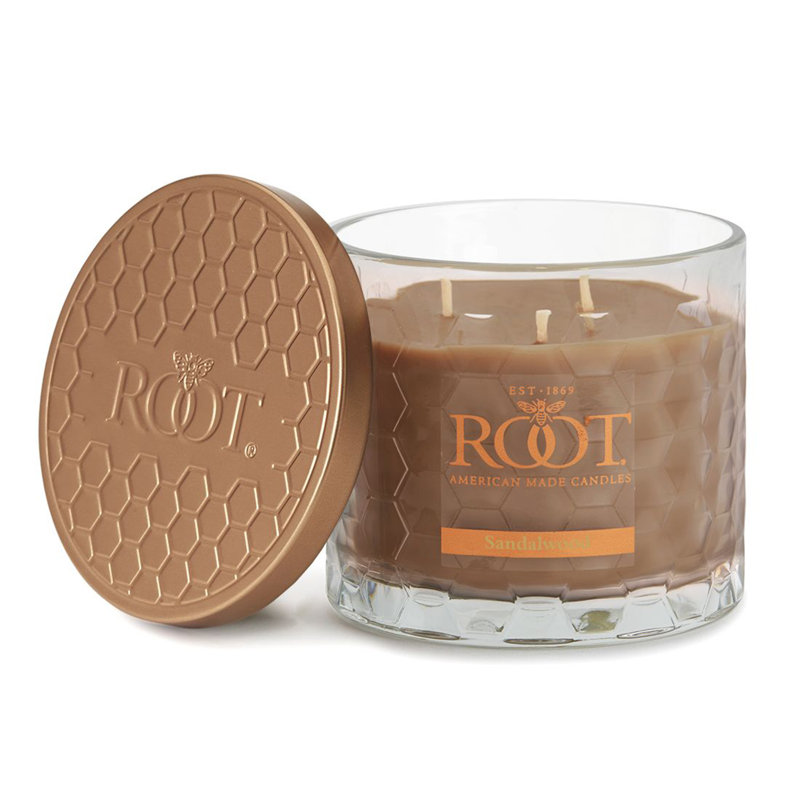 Honeycomb Sandalwood Scented Jar Candle