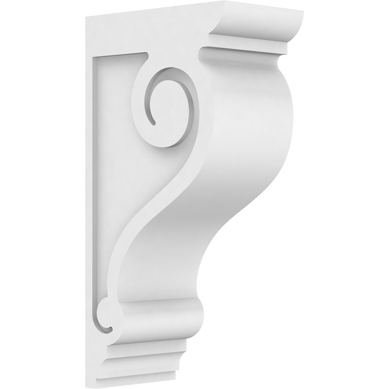 Corbeau standard en PVC de qualité architecturale, H 20 po x l 5 po x P 10 po