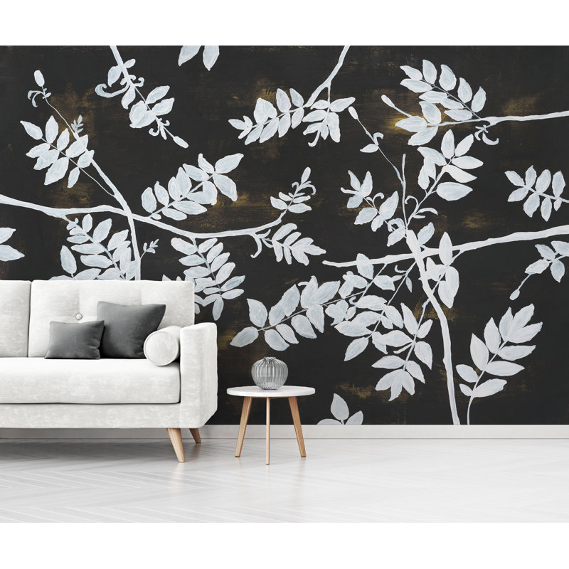 Murale forêt clair de lune forêt au clair de lune,  L 96 po x L 144 po 