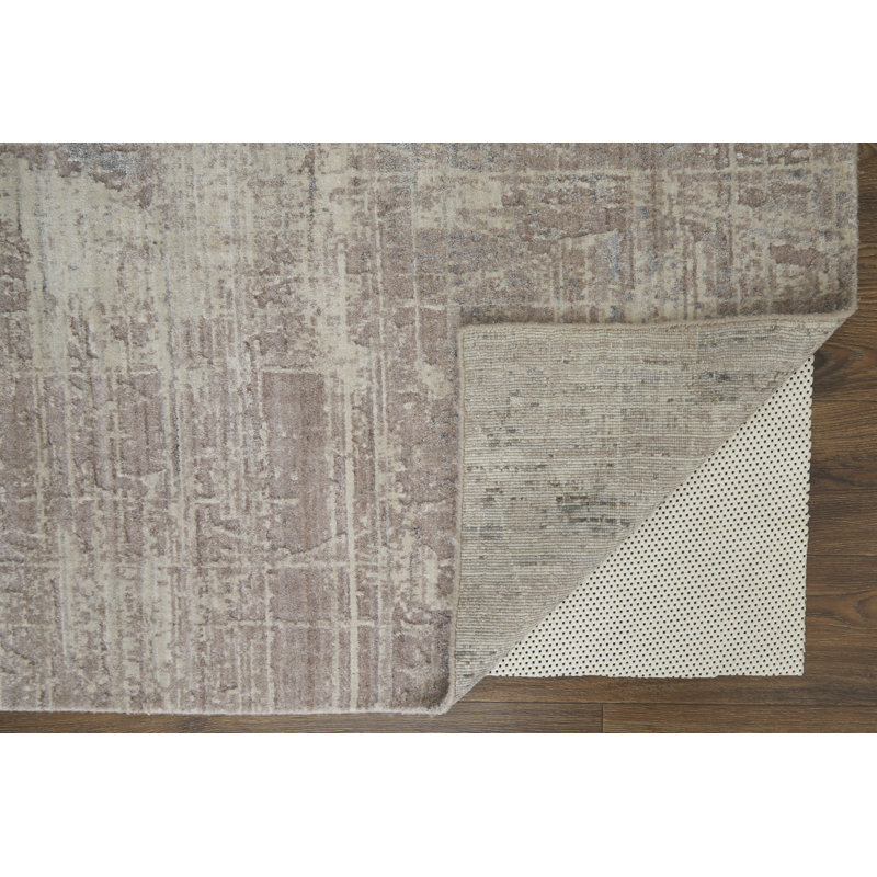 Eastfield Abstract Area Rug in Blue/Ivory, Rectangle 3' x 5'