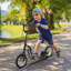 Scooters pour enfants avec acier noir et caoutchouc et 47,2 x 22,8 x 33,5 po, conception réglable pour l'espace extérieur