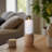 Travertine Beige Cylinder Hurricane Holder-1932268833