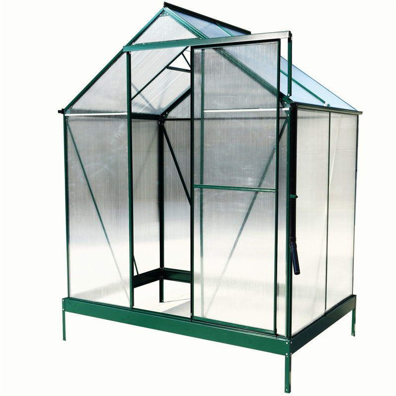 Greenhouse, Green, 96.8" H x 75.2" W x 51.2" D