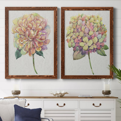 " Floral I " 2 Piece Art Color Photography Painting