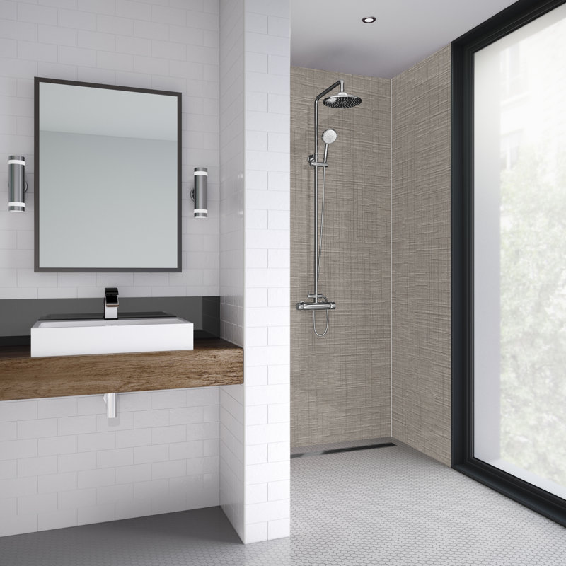120mm W x 242mm H Decorative Wall Panel with Glass