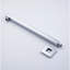 L1LSJ-600A Brushed Gold 600mm 24 Inch Extra-long Square Shower Arm With Flange-105901464