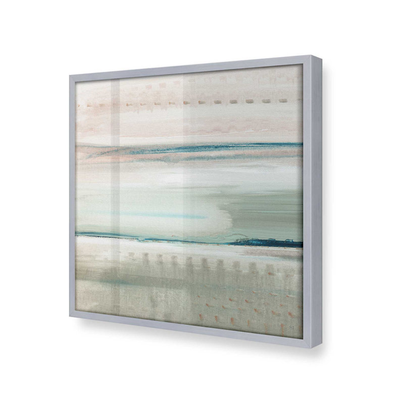 Impression de Hush of Dawn v2, Papier avec cadre photo simple en chrome poli, H 17,75 po x l 17,75 po x P 1,25 po, 1