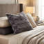 Brandy Grey Fox Animal Print Reversible Throw Pillow-59846102