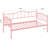 Metal Twin Daybed with Trundle and Headboard, Twin Size Sofa Bed Frame with Steel Slat Support, No Box Spring-1160868825