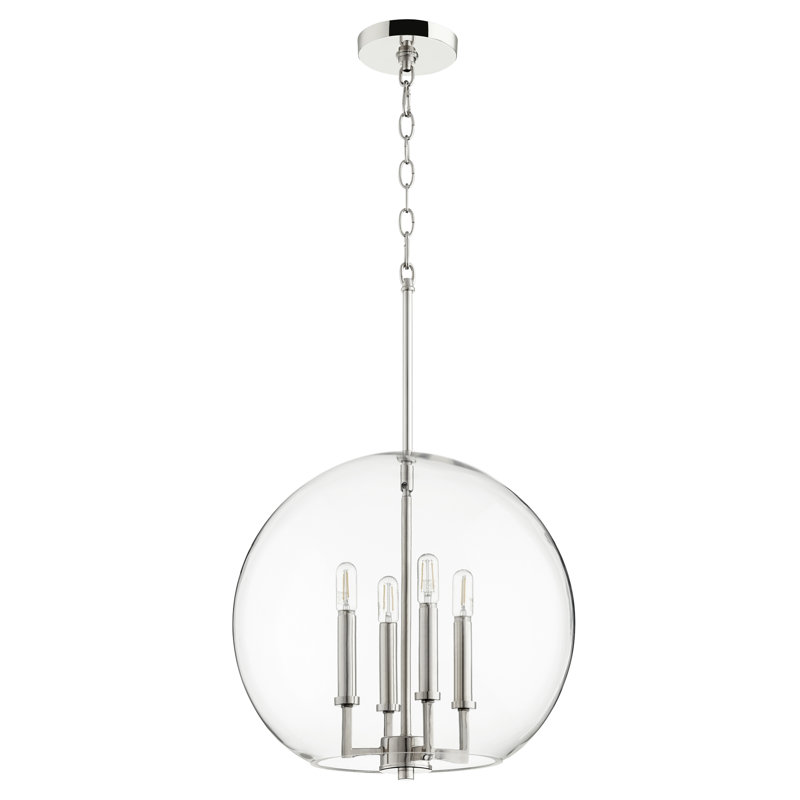 Castellano 4 - Light Unique/Statement Pendant, Polished Nickel