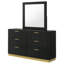 Commode 6 tiroirs avec miroir