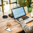 Desk Lamp With USB Ports, and 2 Bulbs Included